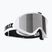 Ski goggles Bliz Liner white black logo/pink&silver mirror