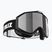 Bliz Liner ski goggles black white logo/orange&silver mirror