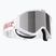 Children's ski goggles Bliz Liner Jr white pink logo/pink&silver mirror
