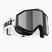 Children's ski goggles Bliz Liner Jr black white logo/brown&silver mirror