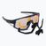 Bliz Vision Nano Optics Nordic Light S2 matt black/light coral/orange blue multi bike glasses