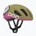 Bike helmet POC Amidal olivine green matt/thulite pink matt