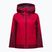 Women's ski jacket Perak Performance Rider Tech Insulated vertical zenith/tech burgundy