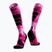 Ski socks X-Socks Ski Expert Wild Otc x black/fluo pink