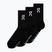 Socks On Logo High 3 pairs black