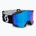 Ski goggles SCOTT Shield mineral black/white/amp iluminator blue chrome