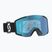 Ski goggles SCOTT Shield black/white/amp aurora green chrome