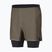 Men's running shorts SCOTT Hybrid Endurance Tech wood grey/black