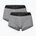 Women's thermal boxer briefs super.natural Tundra 175 Hipser 2 pairs sashmere grey melange/cashmere grey melange