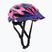 Giro Raze children's bike helmet berry blue flowers