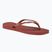 Women's Havaianas Square Logo Metallic mahogany flip flops