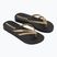 Women's Ipanema Bossa Soft V black/gold flip flops
