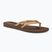 Ipanema Bossa brown/gold women's flip flops