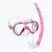 Mares Combo Seahorse pink/clear children's snorkel set