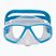 Diving mask Mares Puffer aqua white/clear