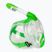 Full-face snorkelling mask for children SEAC Libera lime transparent/lime