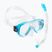 Cressi Ondina + Top Clear Aquamarine children's snorkel set DM1010133