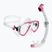 Cressi Estrella + Seal Dry clear/pink diving set