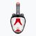 Children's full-face snorkelling mask Cressi Kiddy Full Face Jr black/clear/red