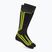 Ski socks Mico Light Weight Odor Zero X-Static Ski antracite/giallo fluo