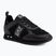 Shoes EA7 Emporio Armani Black & White Suede triple black micropunch