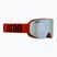 Ski goggles Neon Light red/mirror acciaio