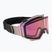 Ski goggles Neon Ice black/light pink/mirror light pink/amber