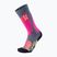Women's ski socks UYN Ski All Mountain medium gray melange/pink