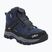 Children's trekking boots CMP Kiruna Mid Fitgo Fleece Wp blue ink/yellow