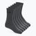 Oakley Crew 5 pair neutral grey socks