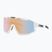 Bliz Fusion Nano Optics Nordic Light matt white/ coral/ orange w blue multi sunglasses