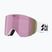 Ski goggles Bliz Flow matte white/smoke/pink