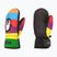 Level Vertigo Mitt Teen pk rainbow children's ski glove