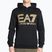 Men's EA7 Emporio Armani Train Logo Series Oversize Logo Hoodie Coft black