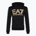 Men's EA7 Emporio Armani Train Logo Series Oversize Logo Hoodie Coft black