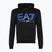 Men's EA7 Emporio Armani Train Logo Series Oversize Logo Hoodie Coft black