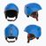 Kids' ski helmet Briko Makalu Jr shiny lochmara blue/pomegranate red