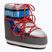 Women's Moon Boot Icon Low Space Racing silver/blue/red snow boots