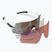 Tifosi Rail white black/smoke/ac red/clear cycling glasses