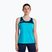 Women's tennis tank top Joma Montreal fluorescent turquoise/navy blue