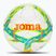 Football Joma Dali III flour turquoise / flour coral size 5
