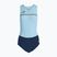 Women's triathlon swimsuit Joma Record III Bodysuit sky blue-navy