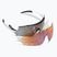 Tifosi Alliant 3 white black/smoke/ac red/clear cycling glasses