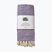Yoga blanket JadeYoga Recycled Cotton Hand Loomed Yoga purple