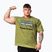 Training shirt NEBBIA Washed-Off Heritage green