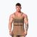 Men's training tank top NEBBIA Washed-Off Stringer Max Out light brown
