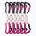 Ocun Raven QD Bio-Dyn-Ring climbing express 10 cm 6 pcs pink.