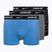 Men's boxer shorts Nike Everyday Cotton Stretch Trunk 3Pk UB1 swoosh print/grey/uni blue