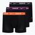 Men's Nike Everyday Cotton Stretch Trunk boxer shorts 3 pairs black/violet/orange
