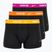 Men's boxer shorts Nike Everyday Cotton Stretch Trunk 3 pairs black/gold/hyper crimson